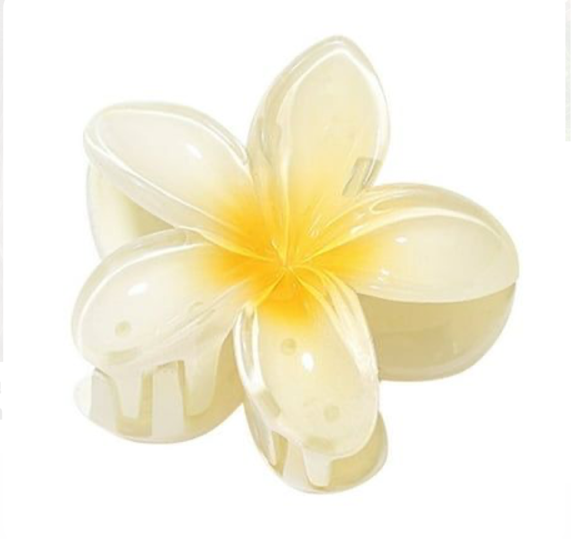 Hair clip yellow
