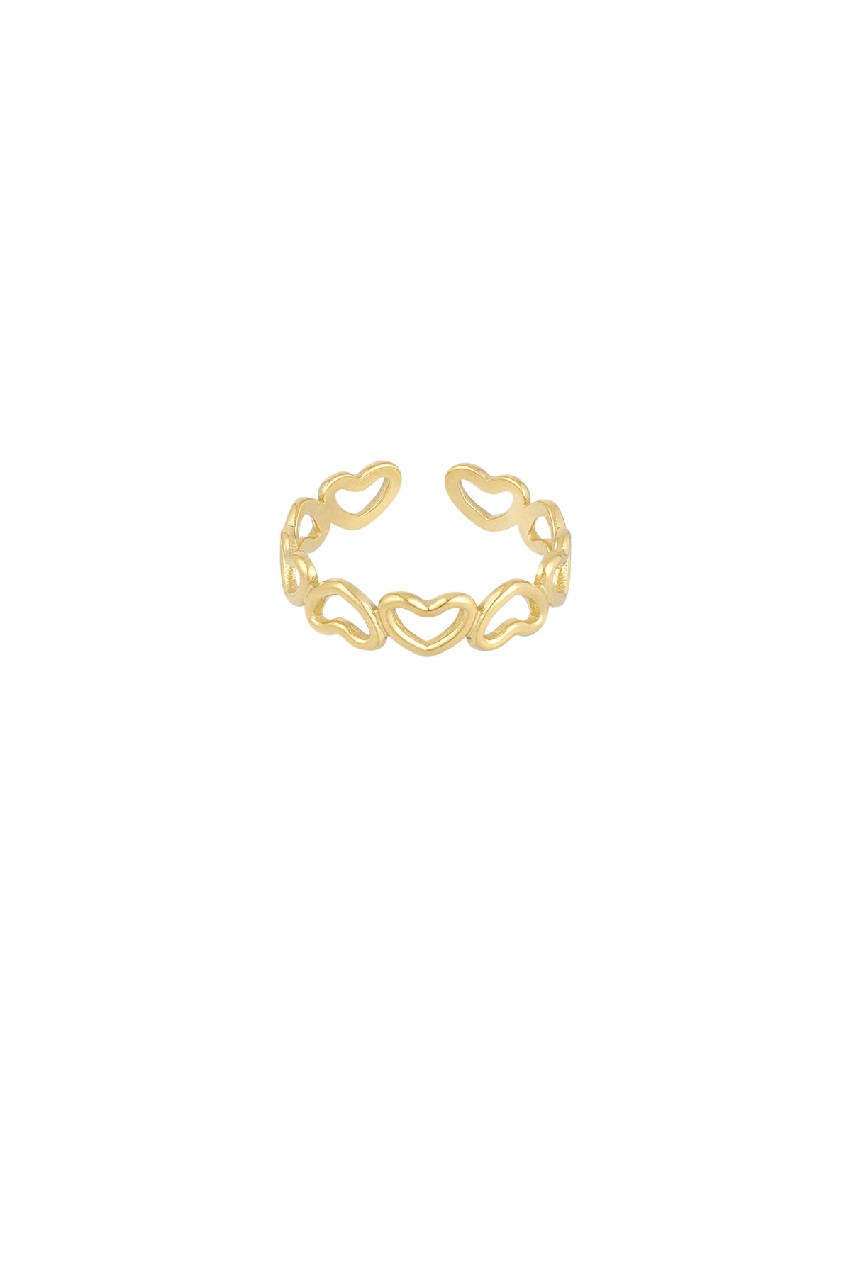 Open heart ring