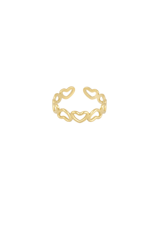 Open heart ring